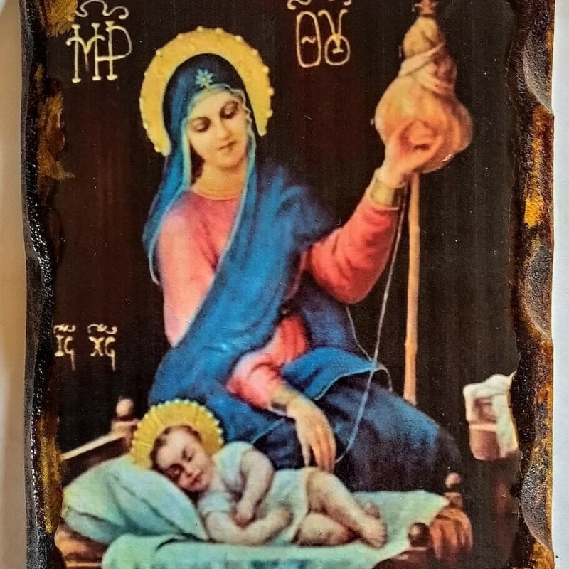 Παναγία που γνέθει