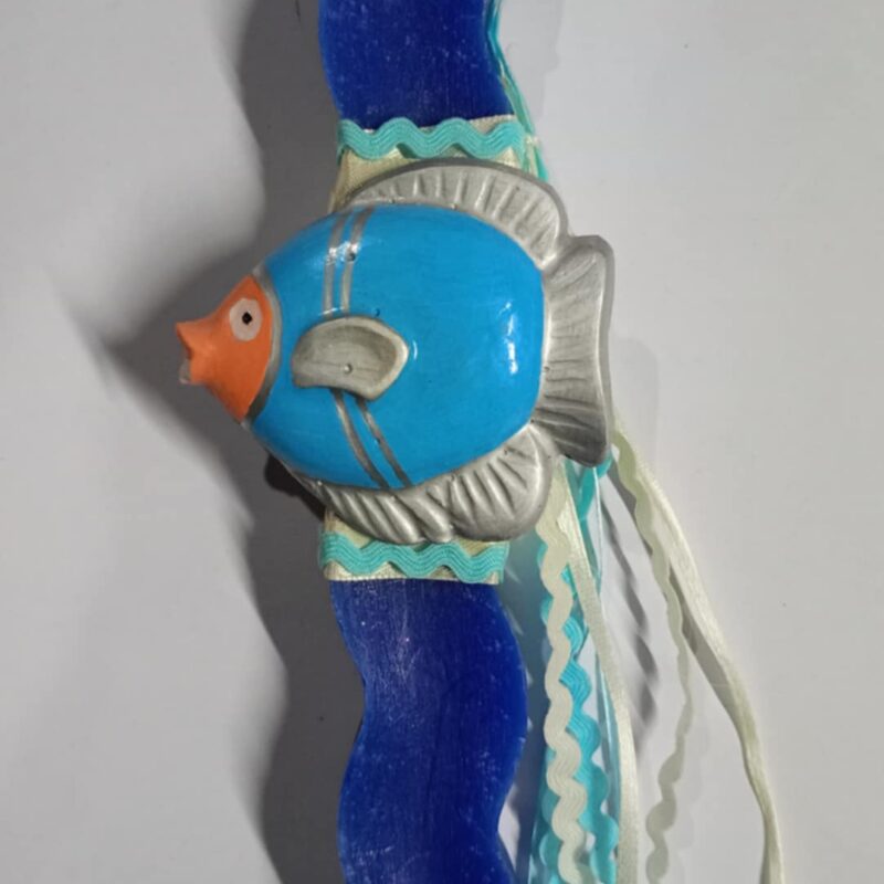 Χειροποίητη αρωματική λαμπάδα με ψάρι