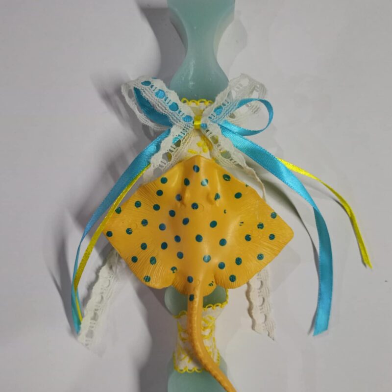 Χειροποίητη αρωματική λαμπάδα με σαλάχι