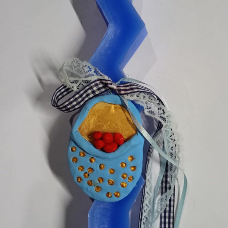 Χειροποίητη αρωματική λαμπάδα με πουγγί